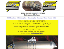 Tablet Screenshot of doma-exhaust.de